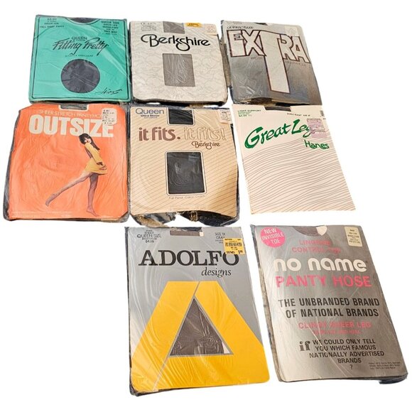 Vintage Pantyhose Collection: No Name Adolfo Berkshire Hanes & More  Mixed Style - Picture 1 of 10